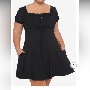 Black Empire Dress from Hot Topic